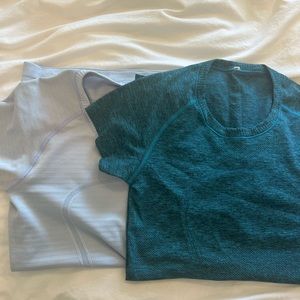 Lululemon swiftly top (LEFT- light purple)
